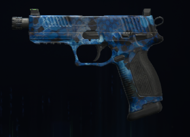 Rendu du camouflage Serpent saphir sur Jäger 45
